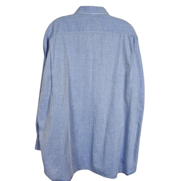 Graham & Gunn Men S* Dress Shirt Light Blue Business Casual Modest Neutral Shirt - Picture 5 of 16